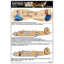 Décal Consolidated B-24D Liberator 343 BS 98 BG - CO 41-11913/42-40364 'Blanche Neige et les Sept Nains' - versions I & II