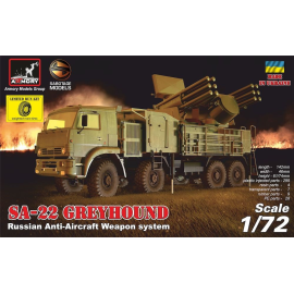 ZPRK 96K6 'Pantsir-C1' (SA-22 Greyhound), système d'arme AA soviétique, kit en plastique ÉDITION LIMITÉE avec pièces en PE et ré