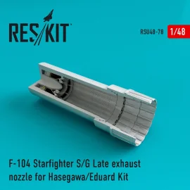 Tuyère d'échappement Lockheed F-104 Starfighter (F-104S/F-104G Late) (conçue pour être utilisée avec les kits Eduard et Hasegawa