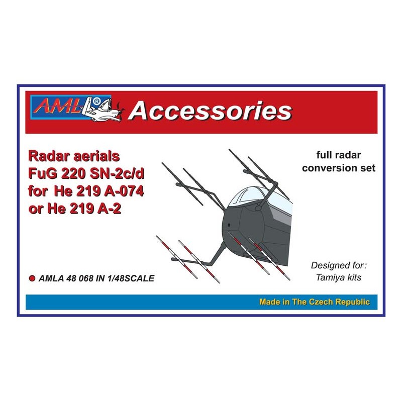 Antennes radar FuG 220 SN-2c/d pour Heinkel He-219A-074 ou He-219A-2 (conçues pour être utilisées avec les kits Tamiya)