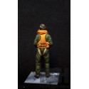 Pilote de la RAF/FAA des années 1950 (une figurine avec choix de têtes - l'une avec un casque volant l'autre avec une casquette 