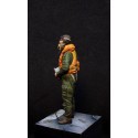 Pilote de la RAF/FAA des années 1950 (une figurine avec choix de têtes - l'une avec un casque volant l'autre avec une casquette 