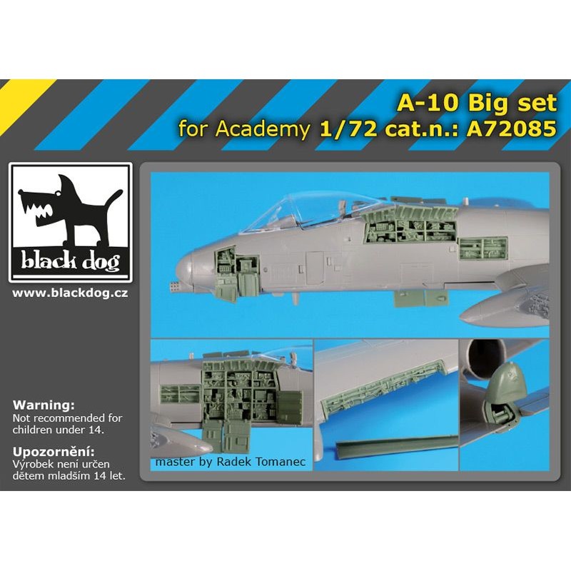 Fairchild A-10A Thunderbolt II Big set avec BDOA72083 et BDOA72084 (conçu pour être utilisé avec les kits Academy)