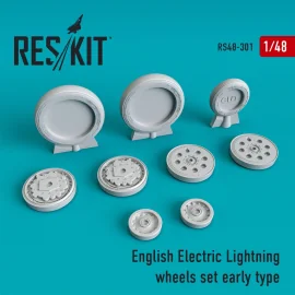 BAC/EE Lightning Wheels set type précoce (conçu pour être utilisé avec le kit Airfix)[F.2A/F.6 F.1/F.1A/F.2/F.3]