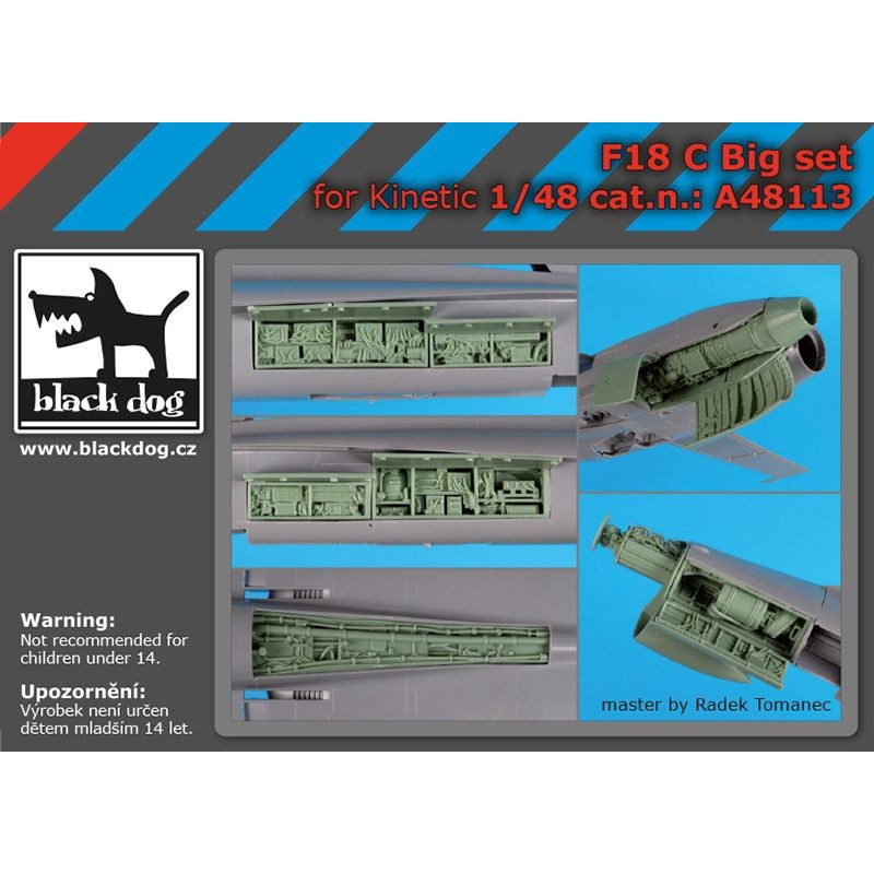 McDonnell-Douglas F/A-18A/B/C/D BIG SET (conçu pour être utilisé avec les kits Kinetic Model)[F/A-18C]