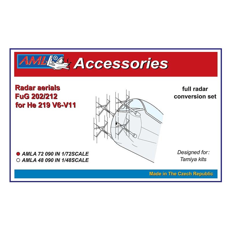 Antennes radar FuG 202/212 pour Heinkel He-219 V6-V11 (conçues pour être utilisées avec les kits Tamiya)