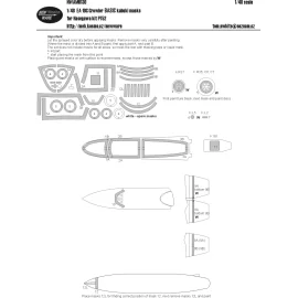 Masques kabuki Boeing EA-18G Growler BASIC (conçus pour être utilisés avec les kits Hasegawa HAPT052)