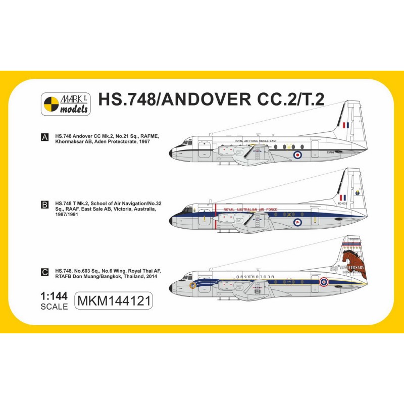 Hawker-Siddeley HS.748 Andover Military 'Asie et Australie' (RAF ME, RAAF, Royal Thai AF)