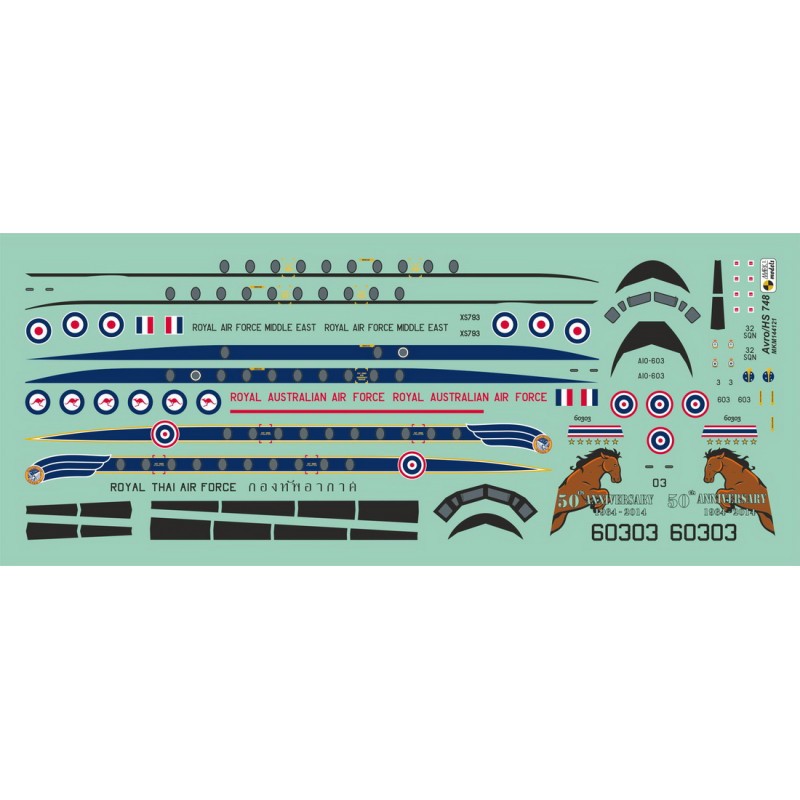 Hawker-Siddeley HS.748 Andover Military 'Asie et Australie' (RAF ME, RAAF, Royal Thai AF)