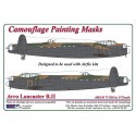 Masque de peinture à motif camouflage Avro Lancaster B.II (conçu pour être utilisé avec les kits Airfix)