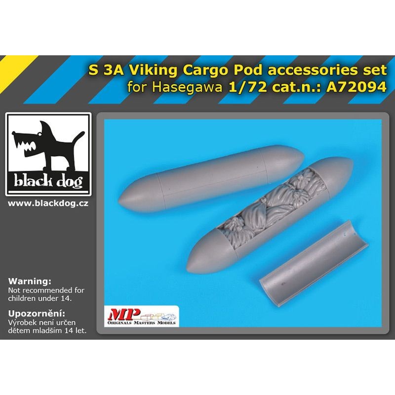 Ensemble d'accessoires Lockheed S-3A Viking cargo POD (conçu pour être utilisé avec les kits Hasegawa)