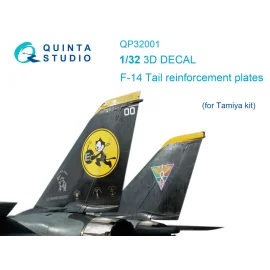 Décalcomanie Plaques de renfort de queue Grumman F-14A Tomcat (conçues pour être utilisées avec les kits Tamiya)