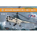 Westland Dragonfly HR.3/HR.5/WS-51 2 kits dans la boîte, 4 variantes de décalcomanies, masques Canopy