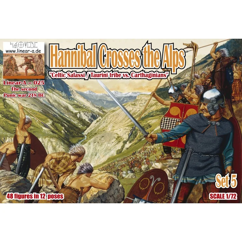 Hannibal traverse les Alpes Set 5 'Celtic Salassi / Taurini tribe vs. Carthaginians'