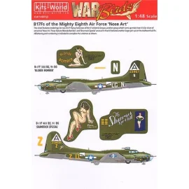 Décal Boeing B-17F Flying Fortress Mighty Eighth Air Force 'Nose Art' Partie 2 (2)