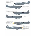 Décal Monotone Supermarine Spitfire Pr.Mk.IV, Pr Mk.IX, PR Mk.IG, Mk.Vc, Mk.Vb