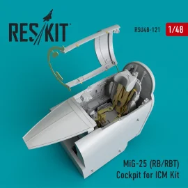 Mikoyan MiG-25RB/MiG-25RBT) Cockpit (conçu pour être utilisé avec les kits ICM)