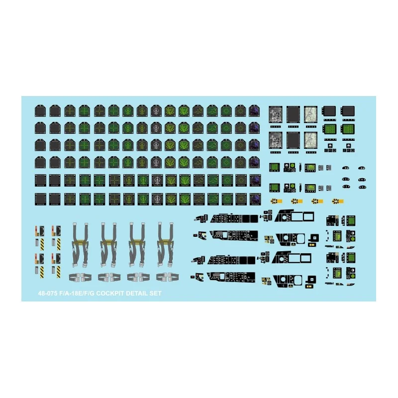 Lockheed-Martin F/A-18E, F/A-18F, F/A-18G Hornet Cockpit Detail Set'