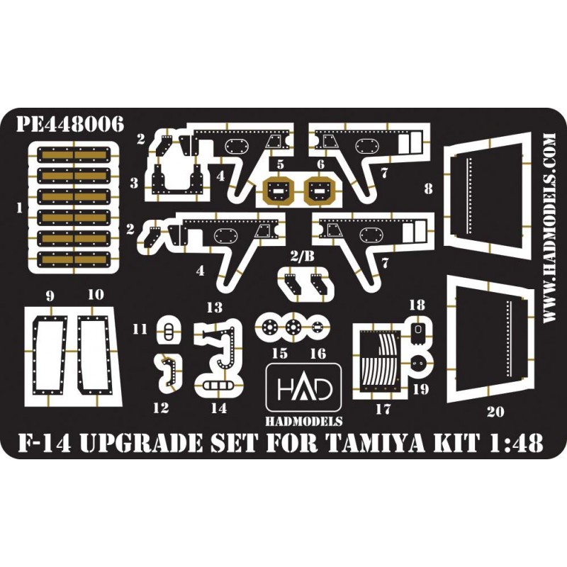 Ensemble de mise à niveau Grumman F-14 Tomcat (conçu pour être utilisé avec les kits Tamiya)