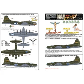 Décal Boeing B-17E Flying Fortress 41-2407 No.13 'NEMESIS DE L'AÉRO-EMBOLIE'