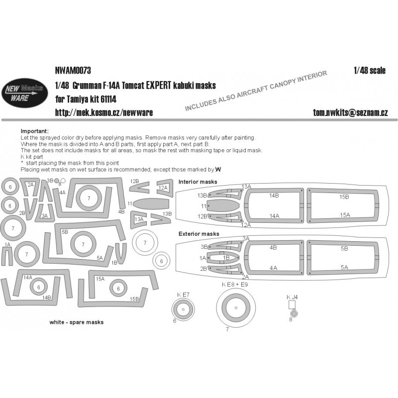 Grumman F-14A Tomcat EXPERT (conçu pour être utilisé avec les kits Tamiya)