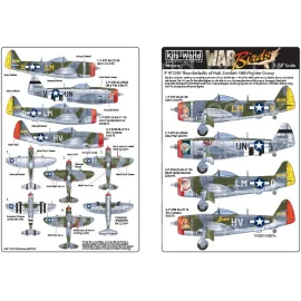 Décal Republic P-47D / M Thunderbolts du 56e groupe de chasse de Hub Zemke