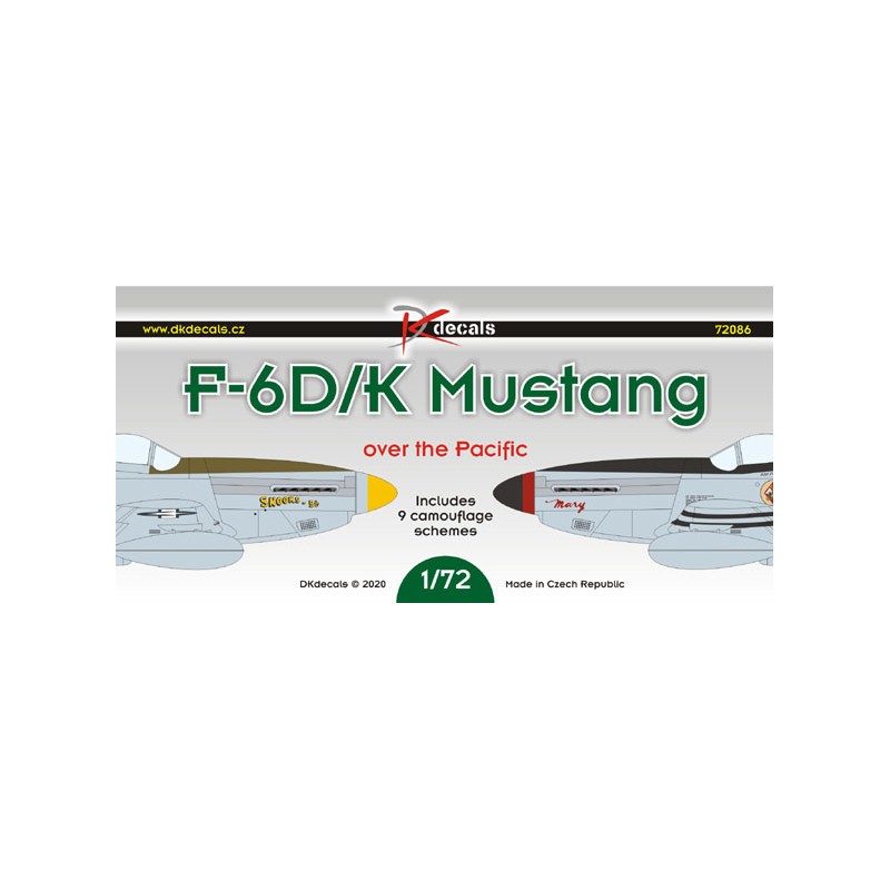 Décal F-6D/K Mustang nord-américain au-dessus du Pacifique [P-51D]