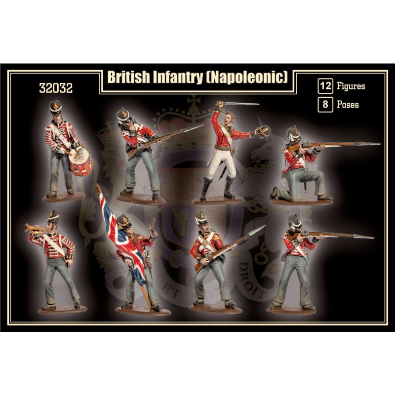 Infanterie britannique (napoléonienne) 12 figurines différentes