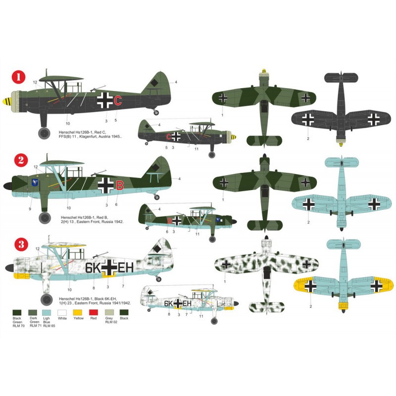 Henschel Hs-126 'Front de l'Est' (pas le kit Brengun)