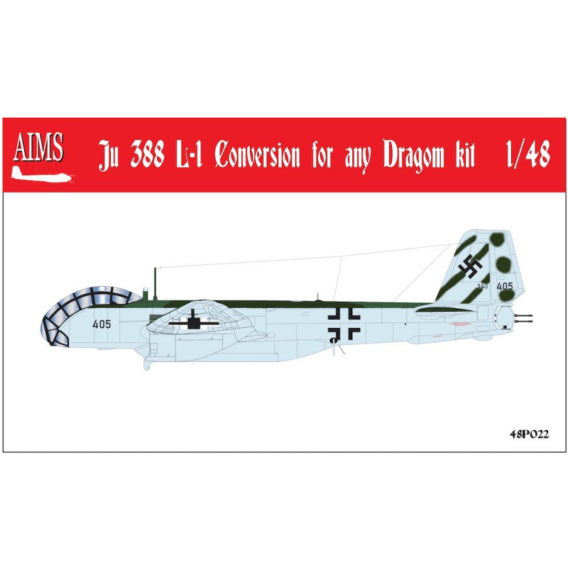 Conversion Junkers Ju-388L-1 pour tout kit Dragon