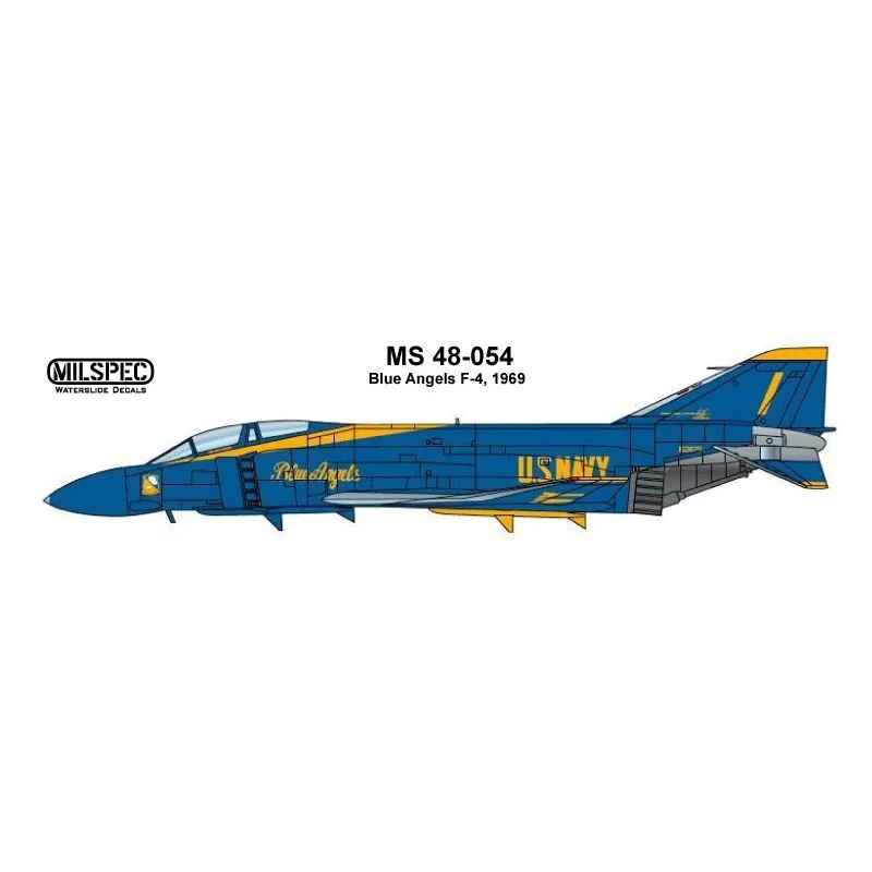 Décal McDonnell F-4J Phantom US Navy Blue Angels 1969