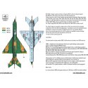 Décal Mikoyan MiG-21MF HUNAF 9309 Escadron Dongó