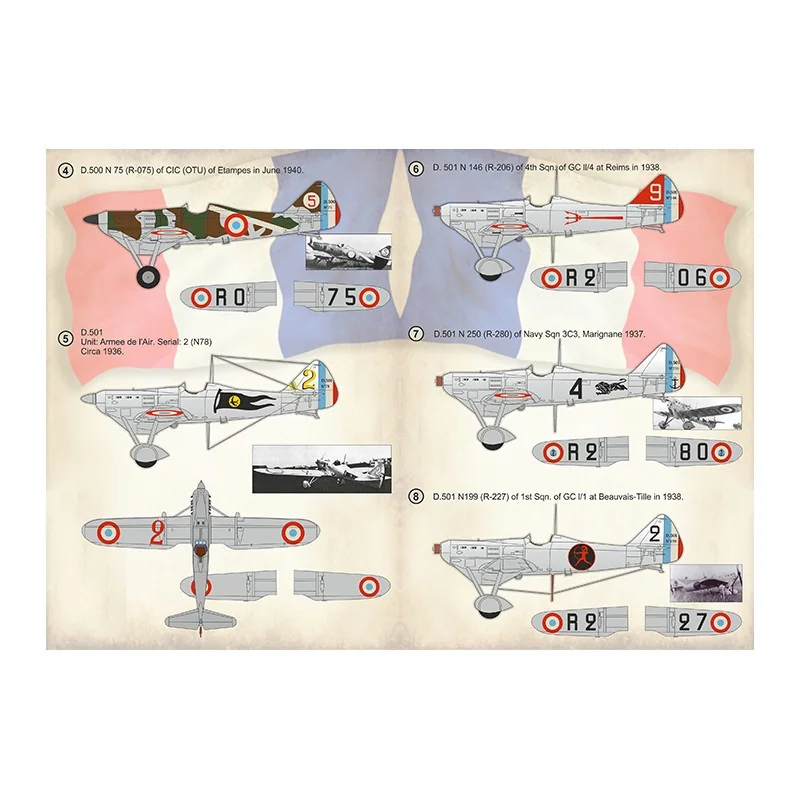 Décal Dewoitine D.500/D.501 Partie 11. D.500