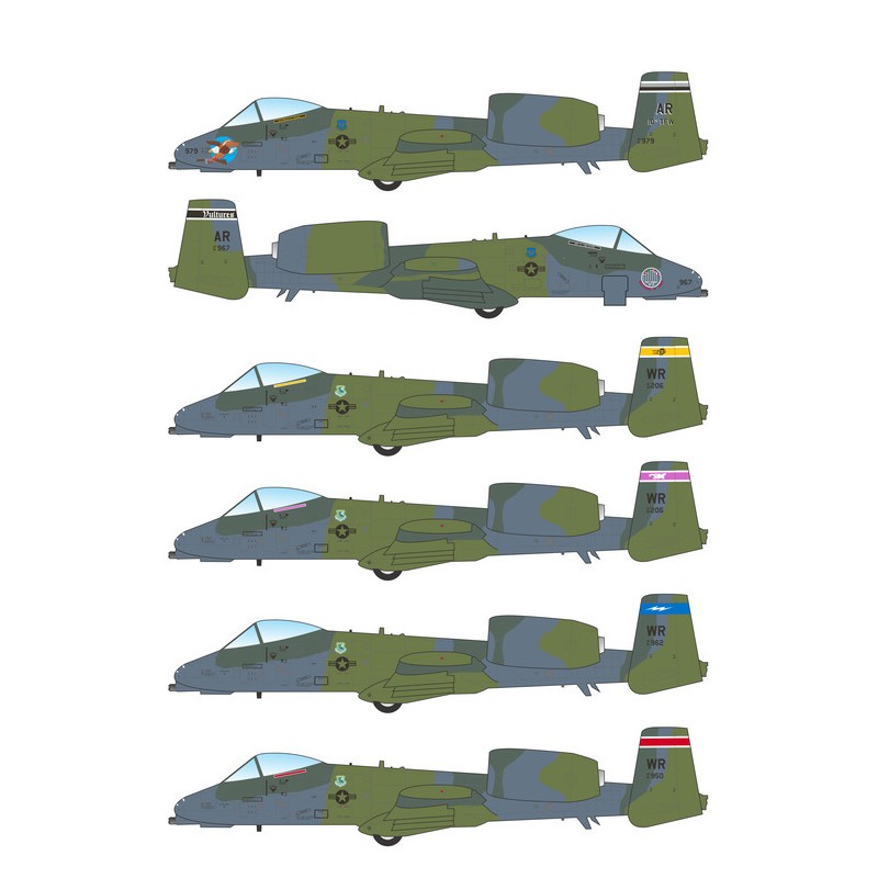 Décal USAF Republic A-10A 'Cold War Hogs'