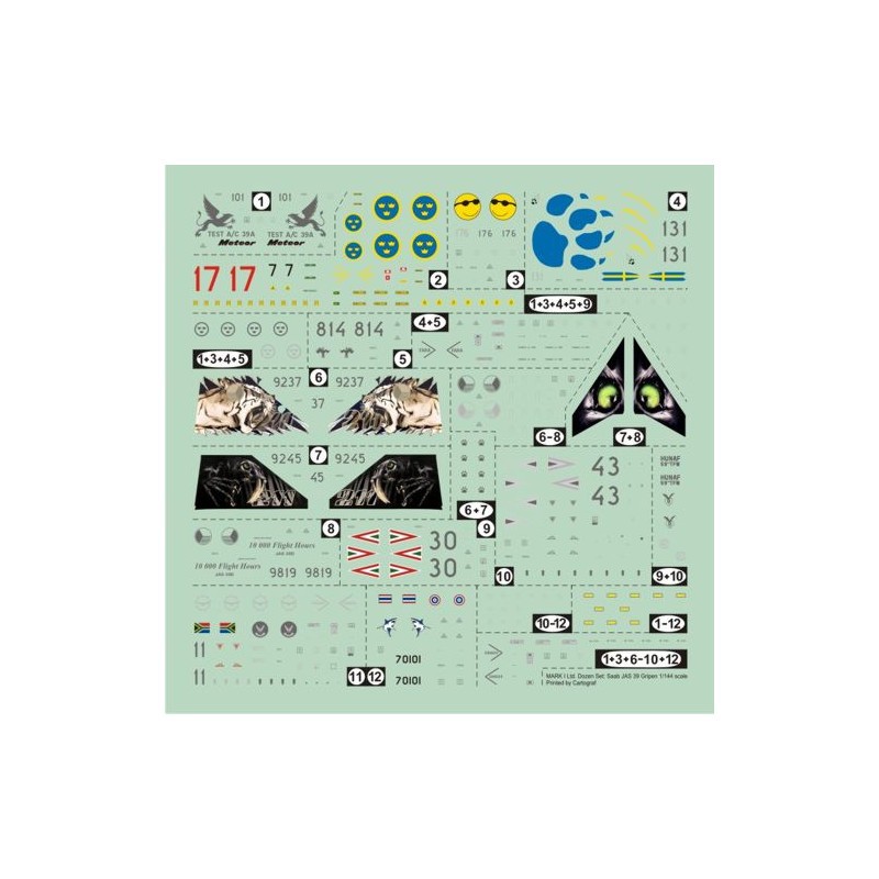 Saab JAS-39 Gripen C&M + décalcomanies