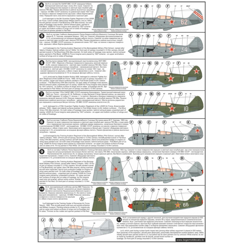 Décalcomanie Lavochkine La-9/La-11