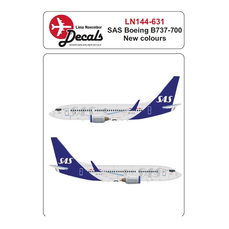 Décal SAS nouveau cs Boeing 737-700