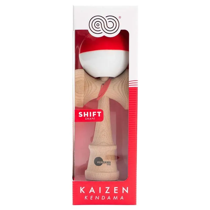 KENDAMA - Kaizen 3.0 SHIFT bicolor - Rouge/Blanc - Grip