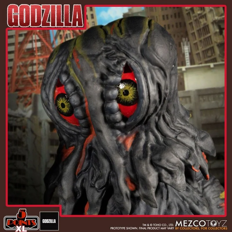 Godzilla vs Hedora figurines 5 Points XL Deluxe Box Set