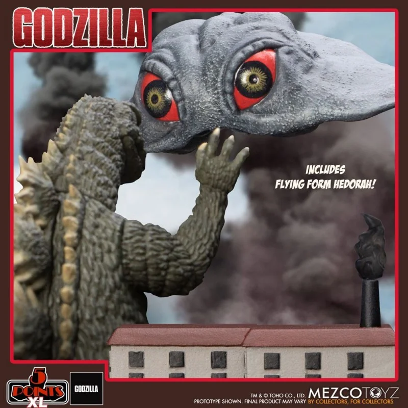 Godzilla vs Hedora figurines 5 Points XL Deluxe Box Set