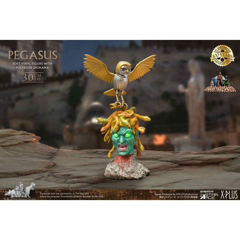 Le Choc des Titans statuette Soft Vinyl Gigantic Ray Harryhausens Pegasus Deluxe Ver. 30 cm