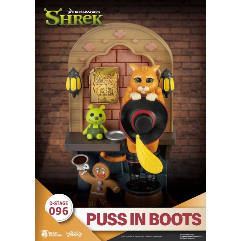 Shrek diorama PVC D-Stage Puss In Boots 15 cm