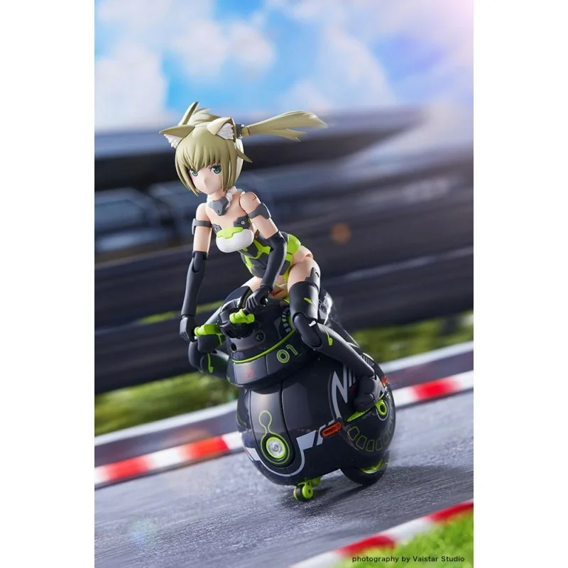 Frame Arms Girl figurine Plastic Model Kit Innocentia (Racer) & Noseru (Racing Specs Ver.) 15 cm