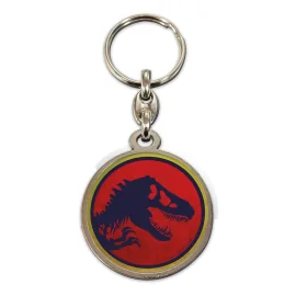 Jurassic Park porte-clés métal Logo 7 cm