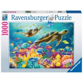 Puzzle 1000 p - Le monde sous-marin bleu