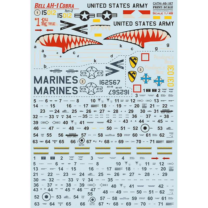 Cloche AH-1 Cobra Partie 21. AH-1G. Unité : troupe "F", 4e régiment de cavalerie, armée américaine