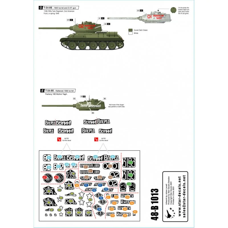 T-34-85 soviétique Armée rouge. Chars soviétiques soviétiques T-34-85 1944-45