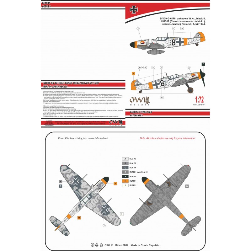 Messerschmitt Bf-109G-6 Noir 8 (JG 302)