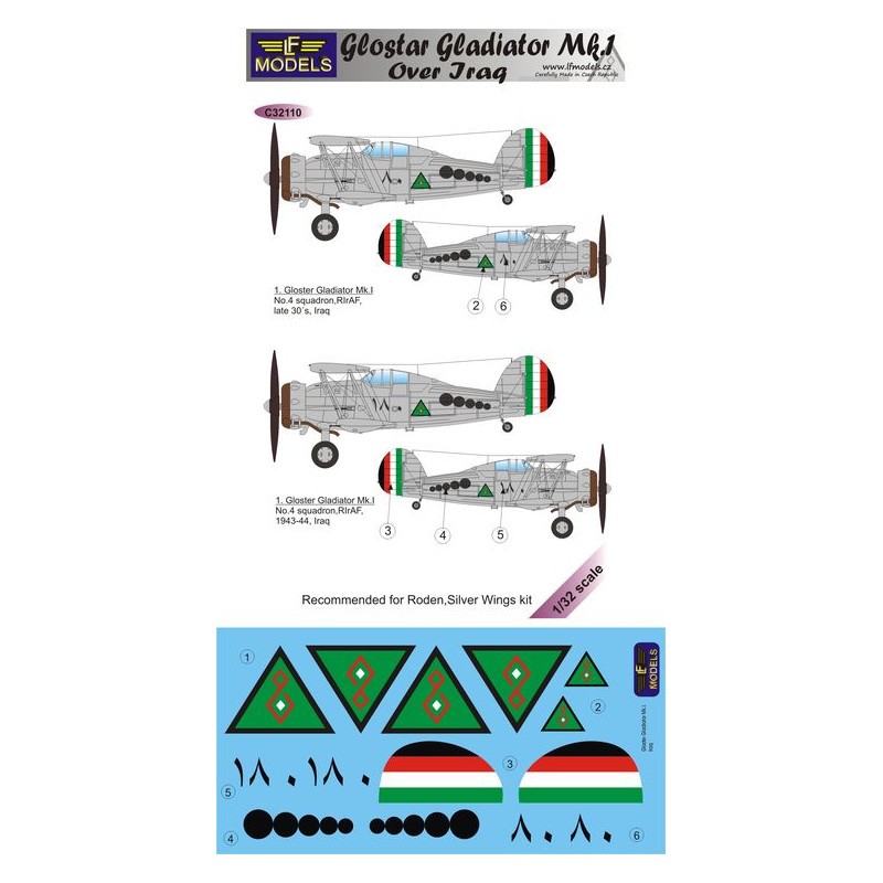 Gloster Gladiator Mk.I au-dessus de l'Irak