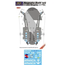 Augusta-Bell 412 au-dessus d'Uruquay